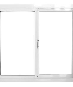 Ventana Aluminio Blanco Linea Herrero 100x100 c/vidrio