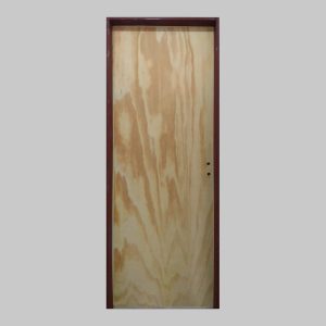 Puerta Placa Pino hoja 80x10 marco chapa 22