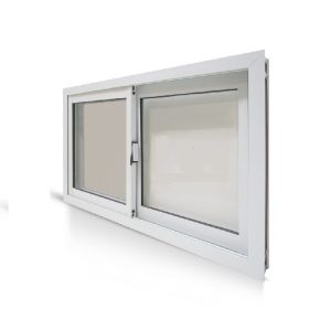 Ventana Alum Blanco Linea Herrero 150x50 c/vidrio