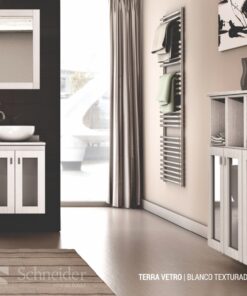 Alternative view of Vanitory Linea Terra Vetro 60cm Schneider Blanco Completo
