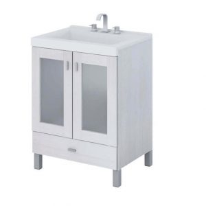 Vanitory Linea Terra Vetro 60cm Schneider Blanco Completo