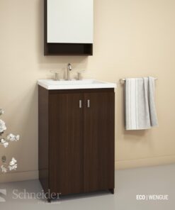 Alternative view of Vanitory Linea Eco 50cm Schneider Wengue Completo