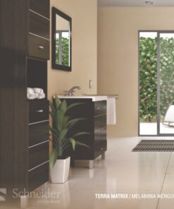Alternative view of Vanitory Linea Terra Matrix 50cm Schneider Wengue Completo