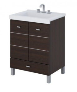 Vanitory Linea Terra Matrix 50cm Schneider Wengue Completo