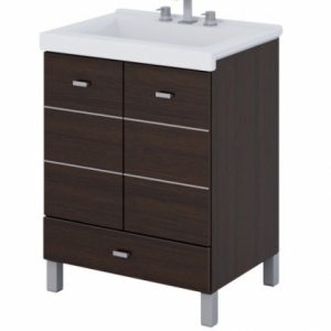 Vanitory Linea Terra Matrix 50cm Schneider Wengue Completo