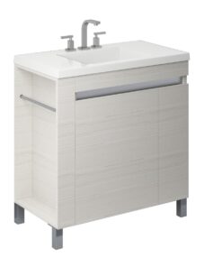 Vanitory Linea Aqua 80cm Schneider Blanco Texturado Completo