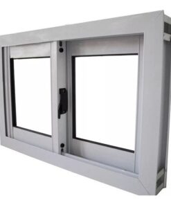 Ventana Aluminio Blanco línea herrero 80x50 c.vidrio