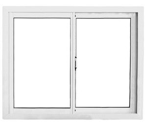 Ventana Aluminio Blanco línea herrero 100x80 c.vidrio