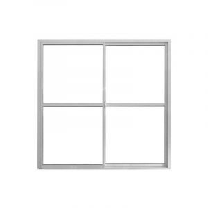 Ventana Balcón Aluminio Blanco línea herrero 200x200