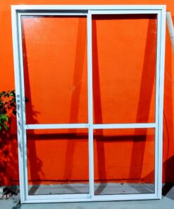 Alternative view of Ventana Balcón Aluminio Blanco línea herrero 150x200