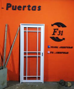 Alternative view of Puerta Aluminio Blanco Modelo 10 Linea Herrero