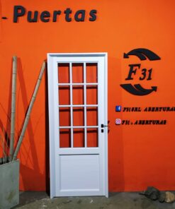Alternative view of Puerta Aluminio Blanco Modelo 7 Linea Herrero