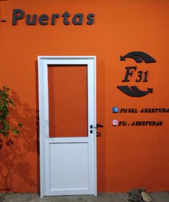Alternative view of Puerta Aluminio Blanco Modelo 1 Linea Herrero