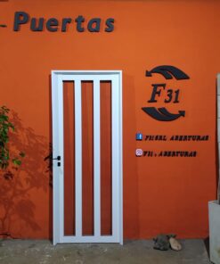 Alternative view of Puerta Aluminio Blanco Modelo T2 Linea Herrero