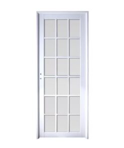 Puerta Aluminio Blanco Modelo 6 Linea Herrero