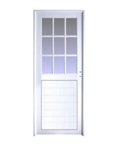 Puerta Aluminio Blanco Modelo 8 Linea Herrero