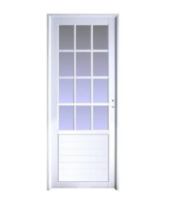 Puerta Aluminio Blanco Modelo 7 Linea Herrero