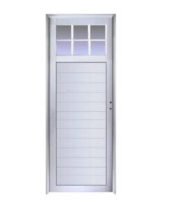 Puerta Aluminio Blanco Modelo 9 Linea Herrero