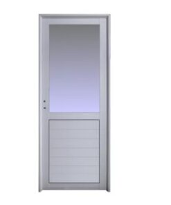 Puerta Aluminio Blanco Modelo 1 Linea Herrero