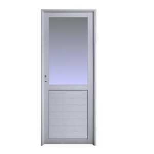 Puerta Aluminio Blanco Modelo 1 Linea Herrero
