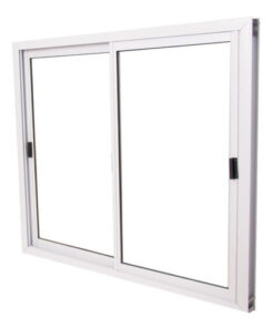 Ventana Aluminio Blanco Linea Herrero 150x130 c/vidrio