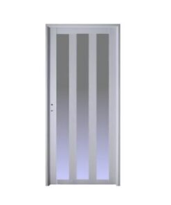 Puerta Aluminio Blanco Modelo T2 Linea Herrero