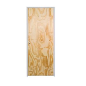 Puerta Placa Economica Pino Marco Aluminio