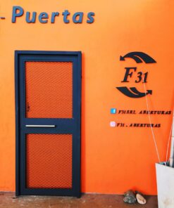 Puerta herrería chapa 16