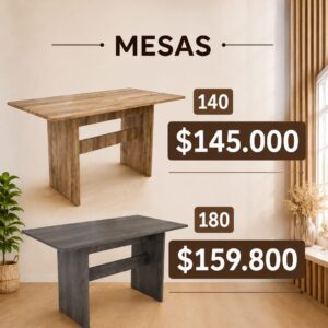 Mesas de melanina 140 / 180